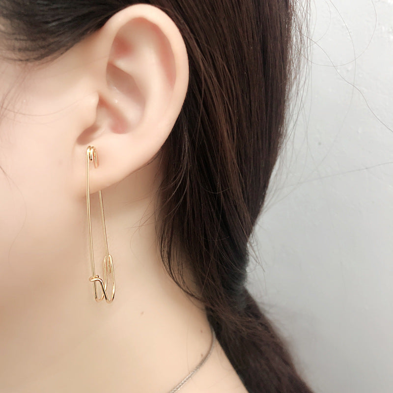 Luxury Style Exaggerated Pin Earrings – Stylish Gifts — 1