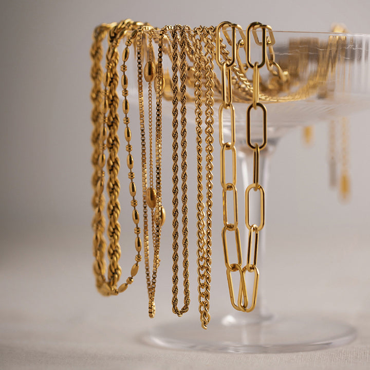 High Sense Gold Plated Stainless Steel Necklace – Jewelry Gift Ideas — 1