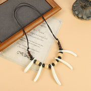 Wild Boar Tooth Necklace Retro Personalized – Jewelry Gift Ideas — 3