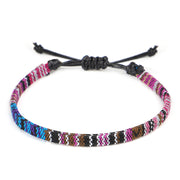 Boho Rainbow Anklet Hand Woven Love – Gifts for Couples — 5