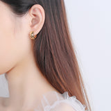 Anti-allergic Fashion Rhombus Ear Buckle – Stylish Gifts — 3