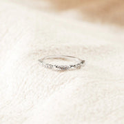 Sterling Silver Heart Diamond Ring Women's End – Gifts for Her — 2