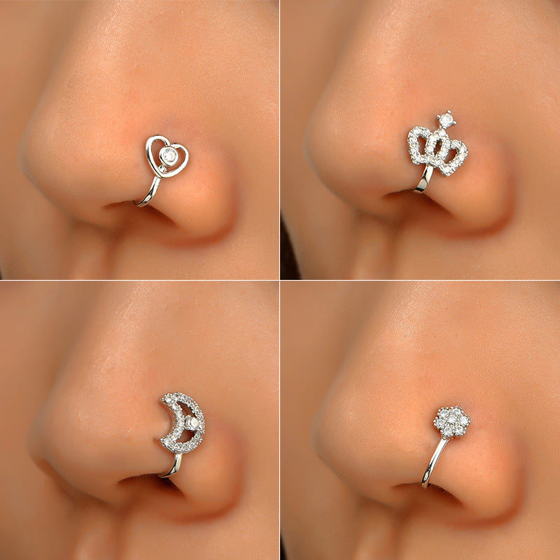 Non-pierced U-shaped Nose Clip Copper Inlaid – Jewelry Gift Ideas — 1