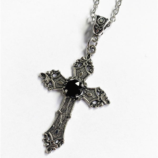 Cross Diamond Pendant Jewelry Necklace Punk Charm – Jewelry Gift Ideas — 1