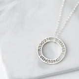 Personalized Round Hollow Name Pendant Christmas – Jewelry Gift Ideas — 2
