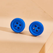 Personality Round Acrylic Stud Earrings Button – Jewelry Gift Ideas — 5