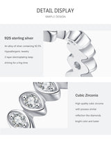 Female S925 Silver Lucky Eye Diamond-studded Ring – Gifts for Her — 8