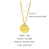 Devil's Eye Titanium Steel Necklace 14K Gold – Jewelry Gift Ideas — 2