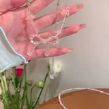 Color Bow Beaded Necklace Female Flower Short – Jewelry Gift Ideas — 6