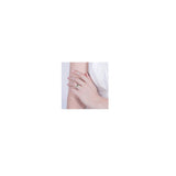 Silver Fashion Net Celebrity Lettering Couple Ring – Stylish Gifts — 5