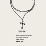 Flower Cross Necklace Personality High Sense – Jewelry Gift Ideas — 3