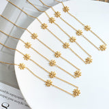 Titanium Steel Gold Plated Necklace Colorless – Jewelry Gift Ideas — 2