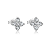 S925 Sterling Silver Stud Earrings Zircon Simple – Birthday Gifts — 3