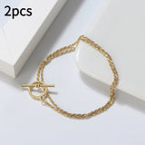 Fried Dough Twists Chain Diamond Bracelet – Jewelry Gift Ideas — 3