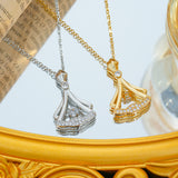 Flexible Apricot Leaf Fan Necklace Simple – Jewelry Gift Ideas — 5