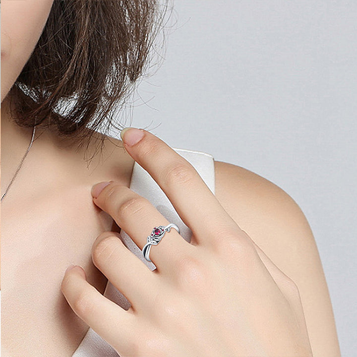 Creative Simple Silver Plated Rose Ring – Thoughtful Gifts — 1