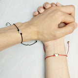 Heart Bracelet Simple Alloy Heart-shaped Wax Line – Jewelry Gift Ideas — 1