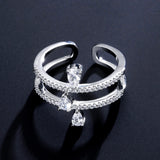 Simple And Exquisite Water Drop Zircon Ring – Holiday Gift Ideas — 5