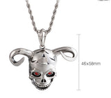 Wish Personality Long Chain Horn Ghost Head Men's – Jewelry Gift Ideas — 3