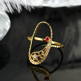 Silver Natural Ruby Meteor Ring – Unique Gift Ideas — 5