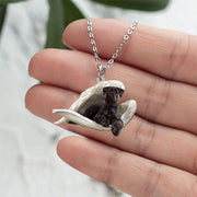 Acrylic Plane Lazy Dog Hanging Necklace – Jewelry Gift Ideas — 18