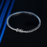 Simple Sterling Silver Bracelet Full Of Diamond – Jewelry Gift Ideas — 4