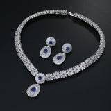 Bride's Round Zircon Wax Earrings Necklace Set – Jewelry Gift Ideas — 4