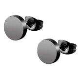 Black Geometric Pendant Stainless Steel Earrings – Jewelry Gift Ideas — 13