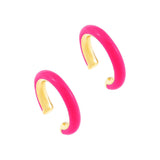 Solid Color Simple Painting Oil Earrings INS Wind Ear – Creative Gifts — 7