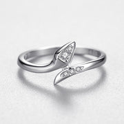 Sterling Silver Snake Ring Female Stackable Band Ring – Gifts for Her — 8