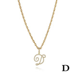 26 Letter Necklace Inset Zircon 18k Gold Necklace – Jewelry Gift Ideas — 8