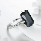 Inlaid Rectangular Zircon Ring For Women – Gifts for Her — 17