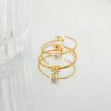 Ultra-fine Micro-inlaid Adjustable Ring Stainless – Meaningful Gifts — 3