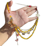 Butterfly-drip-glaze Bead Necklace Niche Design – Jewelry Gift Ideas — 15