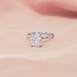 S925 Silver Ring Square White Zirconium Diamond – Gifts for Her — 2