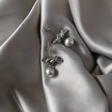 Knotted Bends And Hitches Pearl Simulated Stud – Birthday Gifts — 3