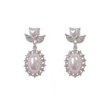 Love Pearl Rhinestone Earrings – Gifts for Couples — 5