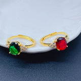 European And American Emerald Women's Ring – Gifts for Her — 1