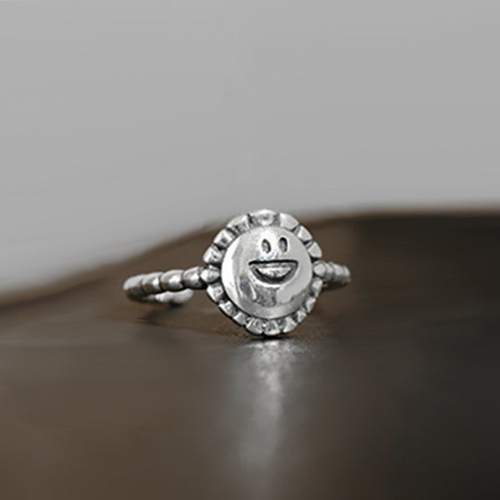 Ins Design Trendy Smile Sun Flower Index Finger – Jewelry Gift Ideas — 1