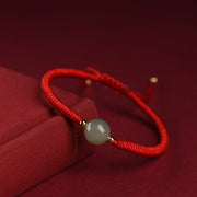 Women's Hetian Jade Transfer Beads Red String – Jewelry Gift Ideas — 8