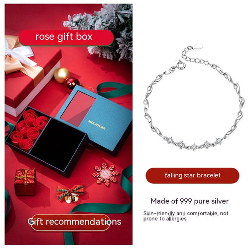 999 Sterling Silver Bracelet For Women's Light – Jewelry Gift Ideas — 2