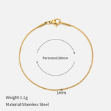 Women's Titanium Steel Snake Bone Chain Bracelet – Jewelry Gift Ideas — 14