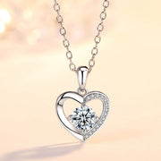 Heart Shaped Pendant With Diamond Inlaid – Jewelry Gift Ideas — 1