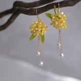 Vintage Osmanthus Antique Cheongsam Earrings – Stylish Gifts — 5