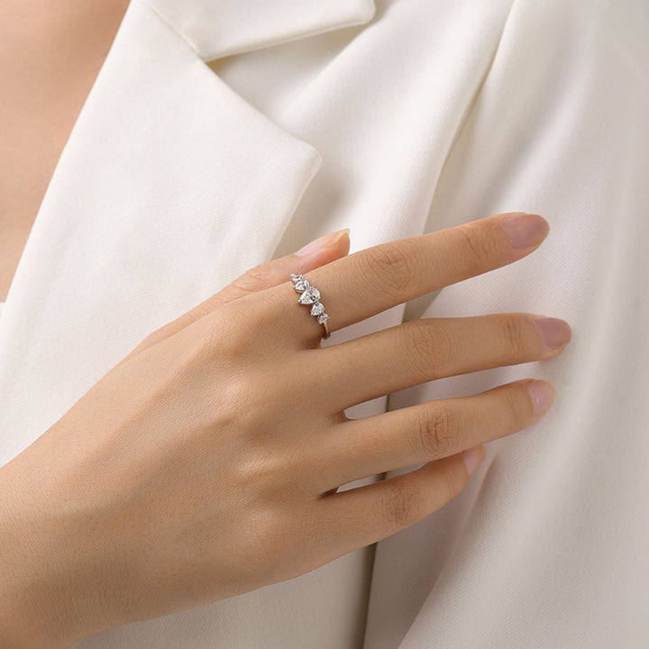 Women's S925 Sterling Silver Drop-shaped Ring – Gifts for Her — 1