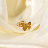 Ring 18K Gold Plated Stainless Steel Opening – Unique Gift Ideas — 2