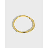 Ins Style Niche Pleated Texture Ring Irregular S925 – Stylish Gifts — 3