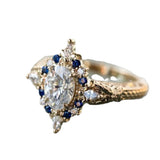 Minority Fashion Ring Gold-plated Inlaid – Stylish Gifts — 2