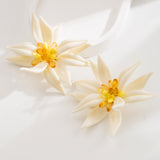 White Flower Stud Earringsbracelets Double Layer – Jewelry Gift Ideas — 2