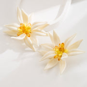 White Flower Stud Earringsbracelets Double Layer – Jewelry Gift Ideas — 2